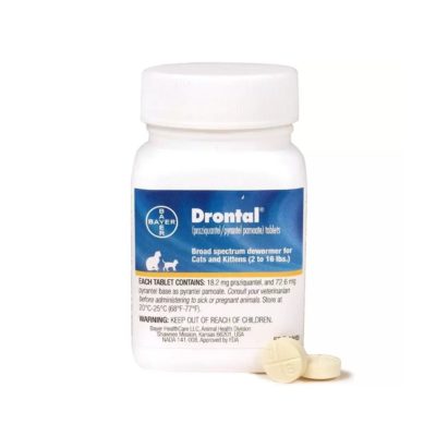 Drontal Tablets for Cats, 2-16 lbs
