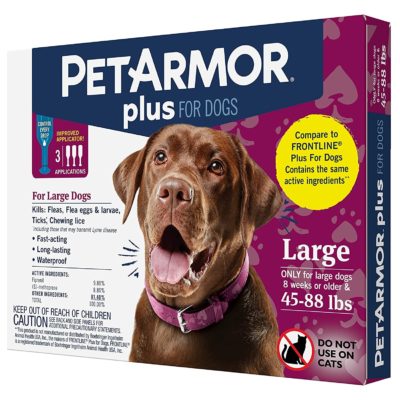 PetArmor Plus Topical Flea & Tick Treatment for Dogs 45-88 lbs. (3ct) (1)