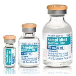 Famotidine Injection 10mg per ml Vial (2ml,4ml and 20ml vial)