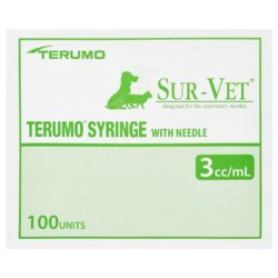 Terumo 3cc Luerlock Syringes with 22 Gauge Needles 1 inch