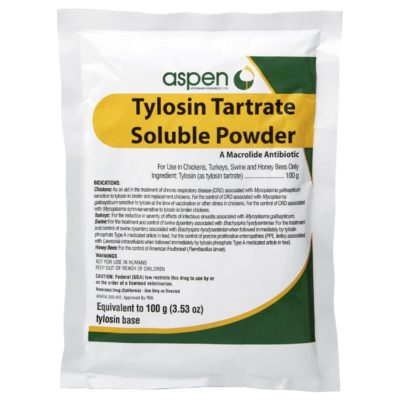 Tylosin Tartrate Soluble Powder Packet by Aspen