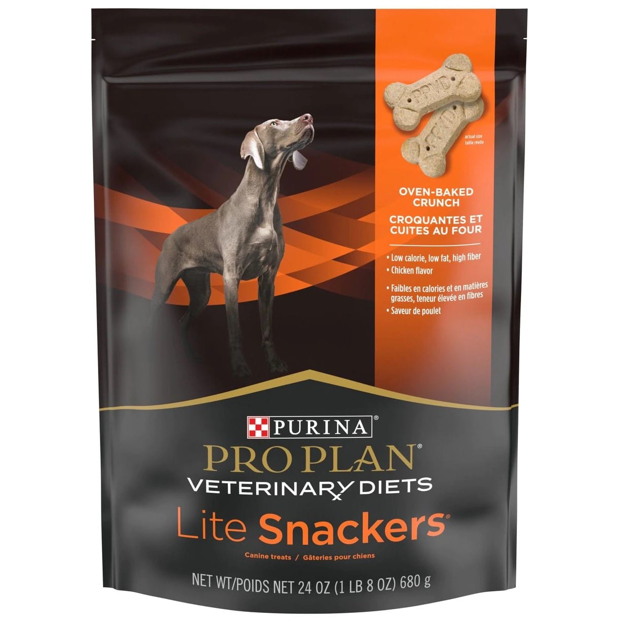 Purina Pro Plan Veterinary Diets Lite Snackers Crunchy Dog Treats 24 Oz. Bag