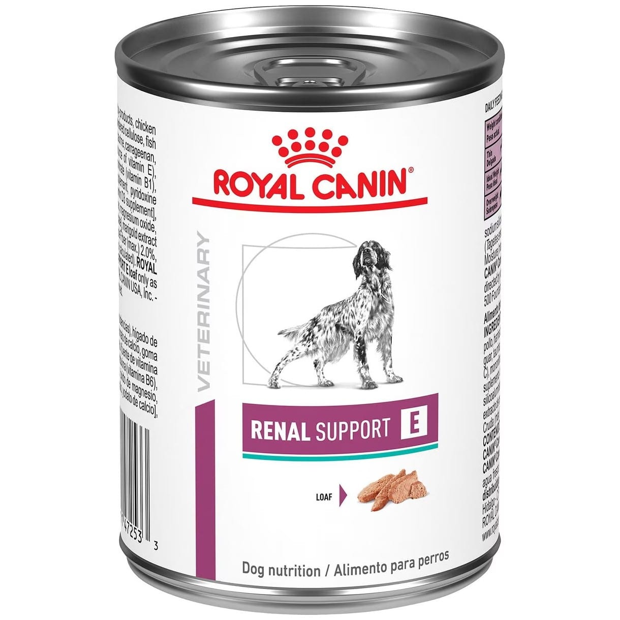 Royal Canin Veterinary Diet Adult Renal Support E Loaf Canned Dog Food