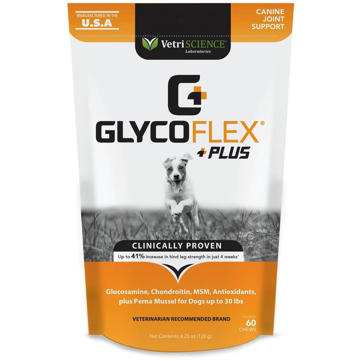 VetriScience GlycoFlex Plus Duck Flavored Soft Chews Joint Supplement for Small Dogs