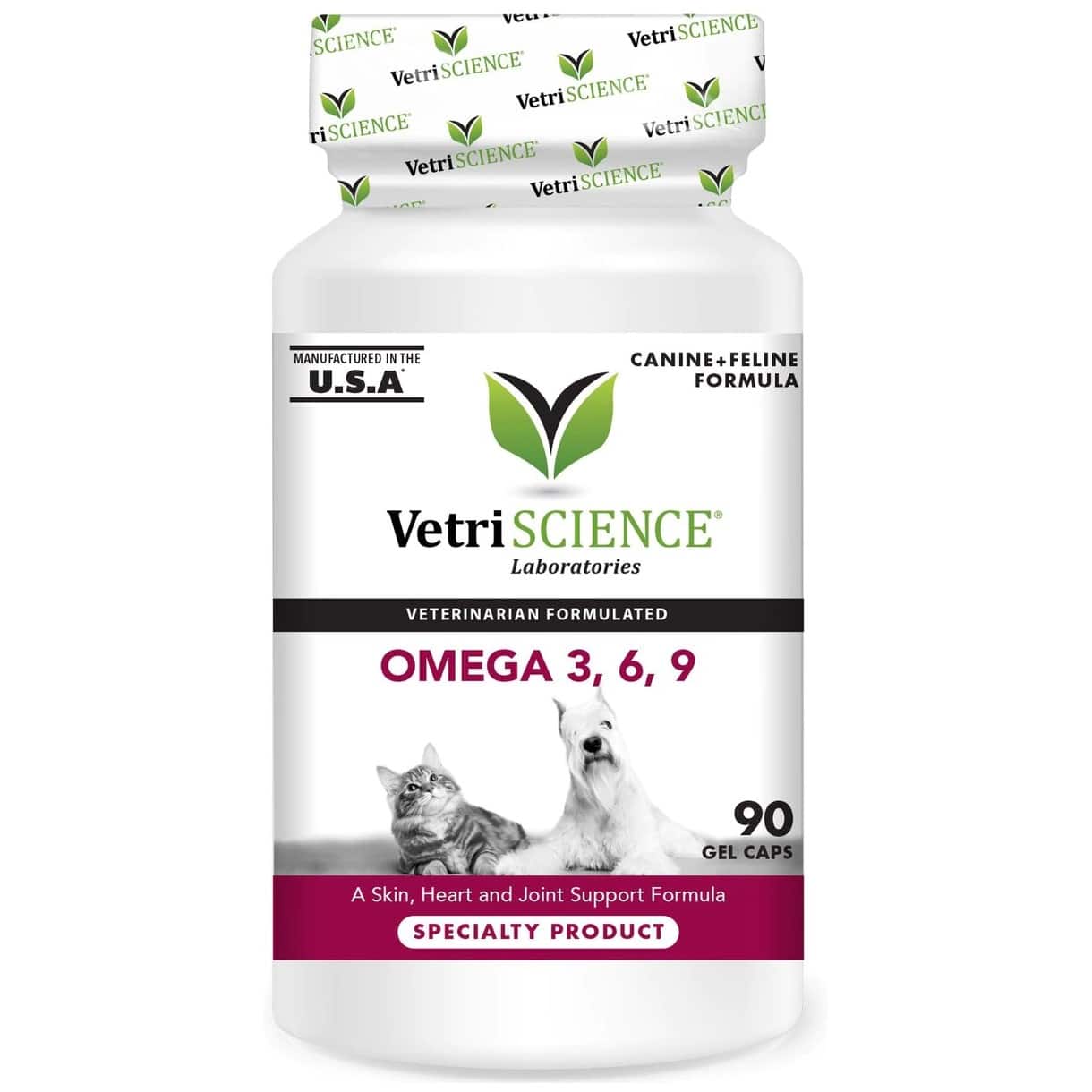VetriScience Omega 3, 6, 9 Softgels Supplement for Cats & Dogs