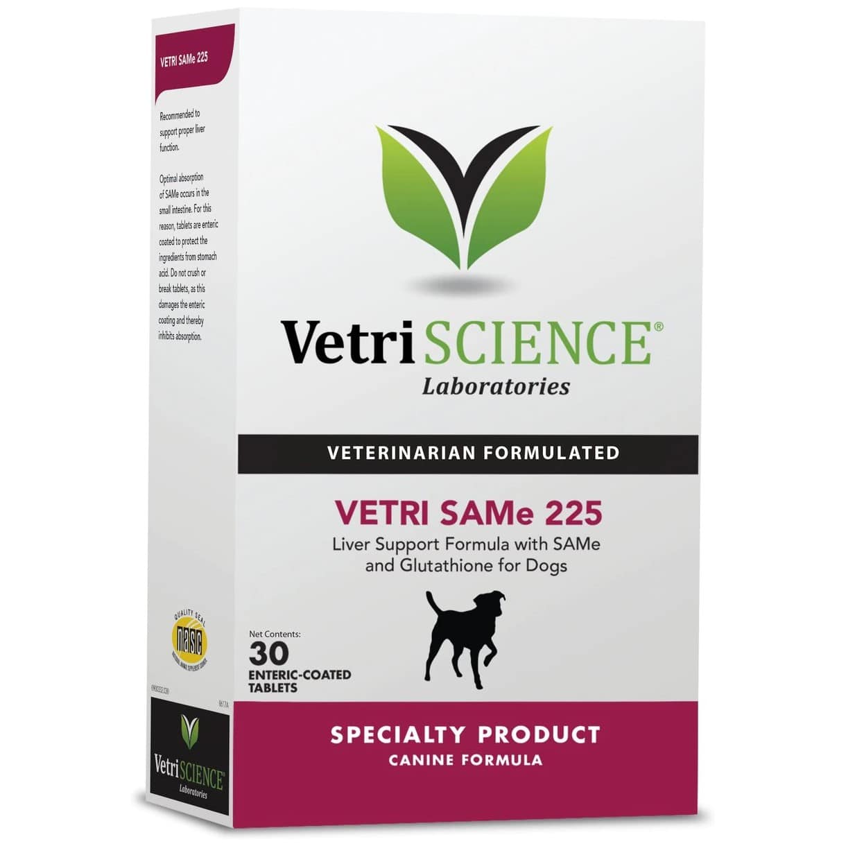 VetriScience VETRI SAMe 225 Tablets Liver Supplement for Dogs