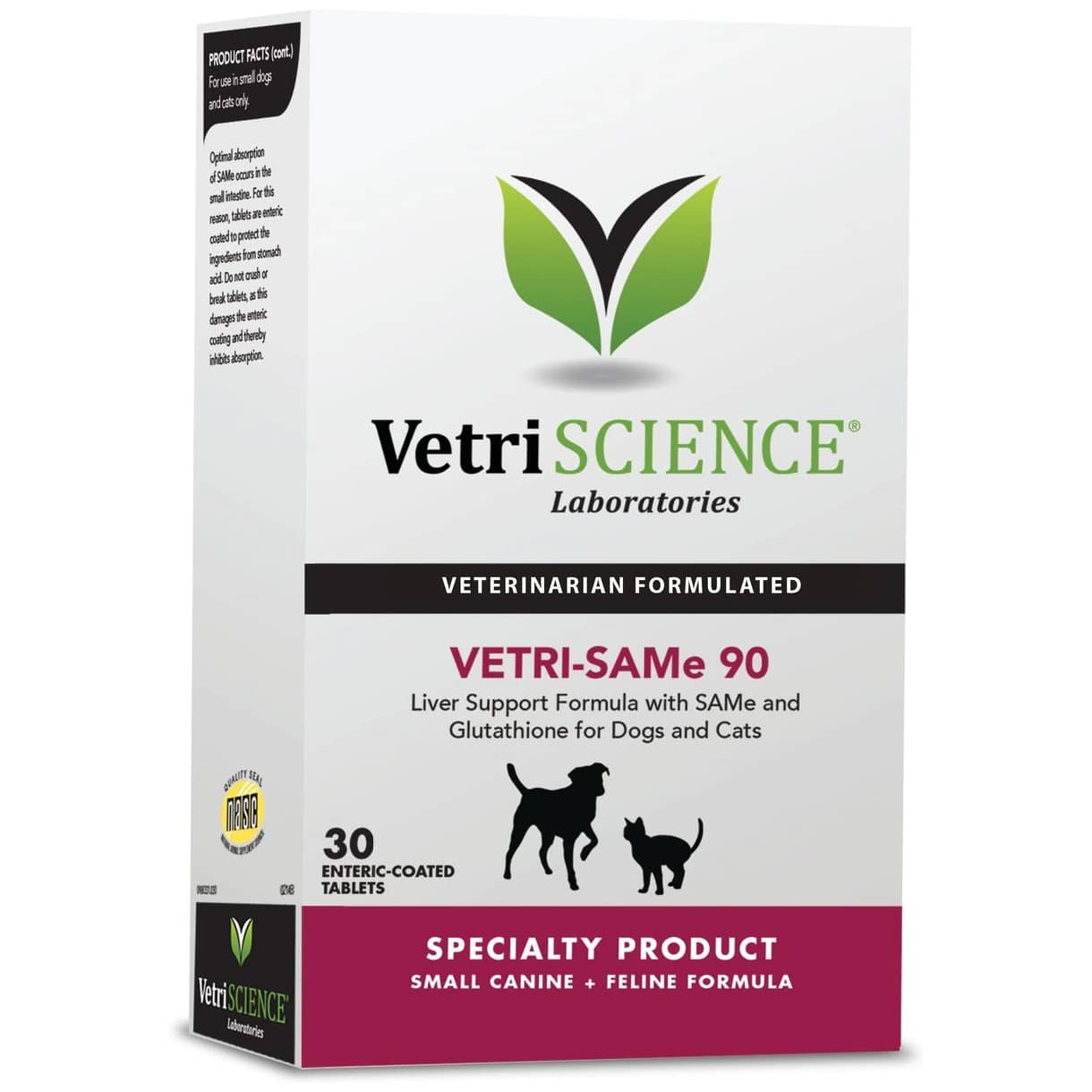 VetriScience VETRI SAMe 90 Tablets Liver Supplement for Cats & Dogs