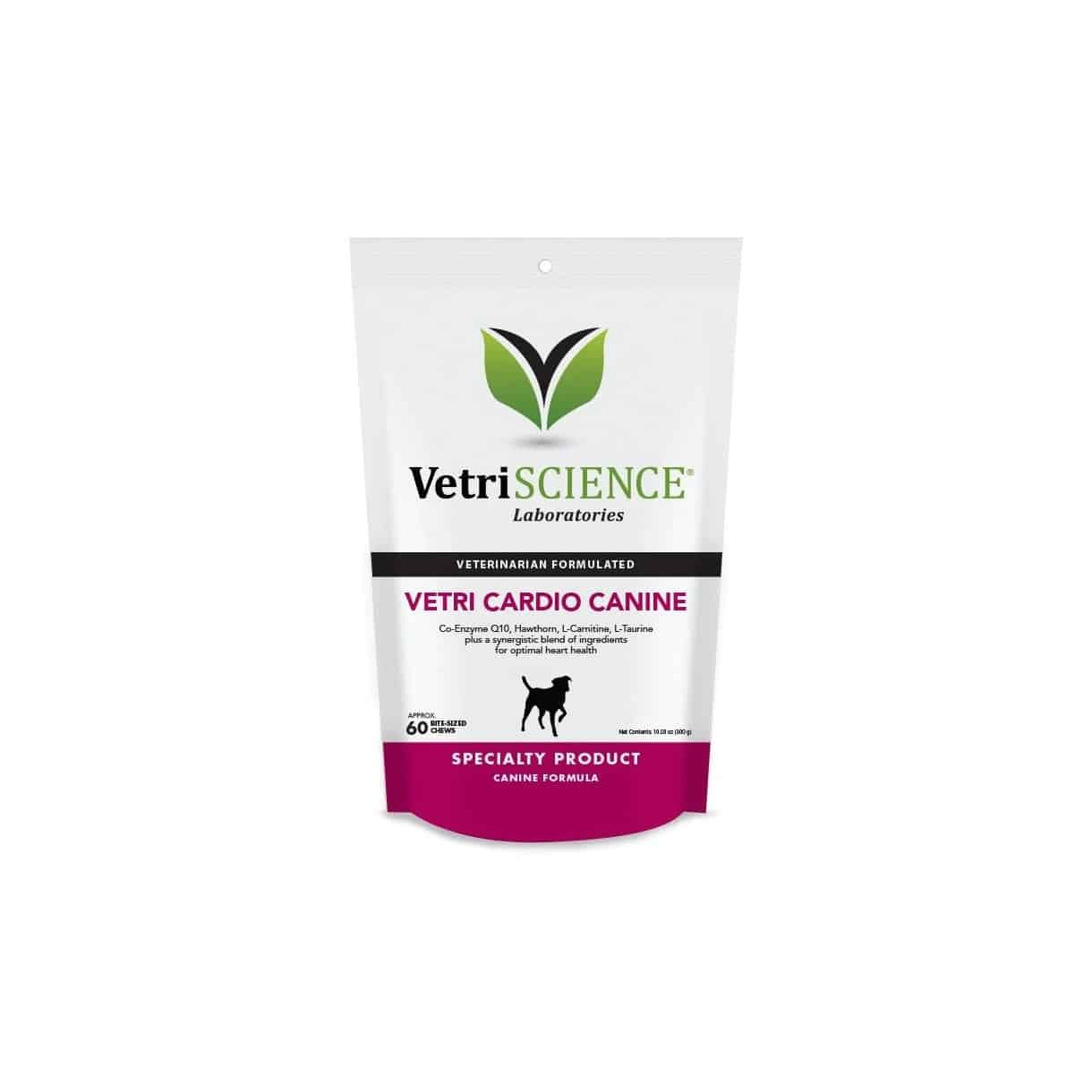 VetriScience Vetri Cardio Canine Soft Chews Heart Supplement for Dogs