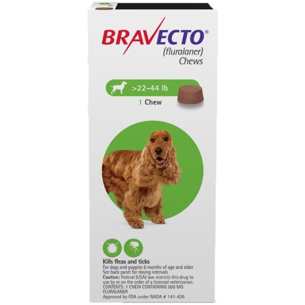 Bravecto Chews for Dogs (22-44 lb)