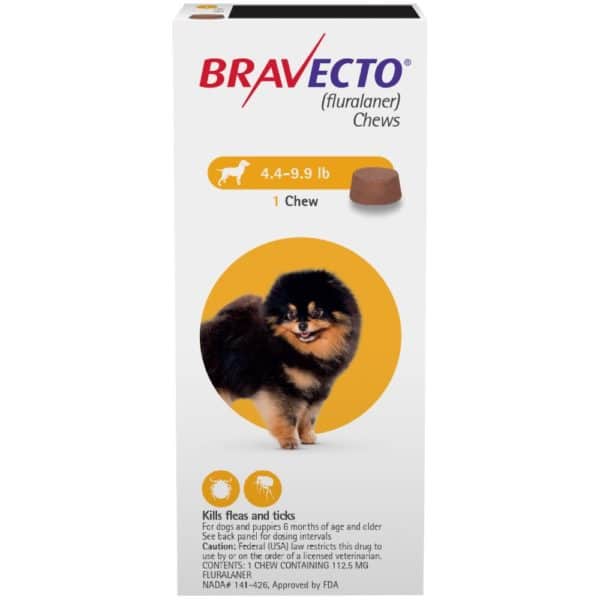 Bravecto Chews for Dogs (4.4-9.9 lb)