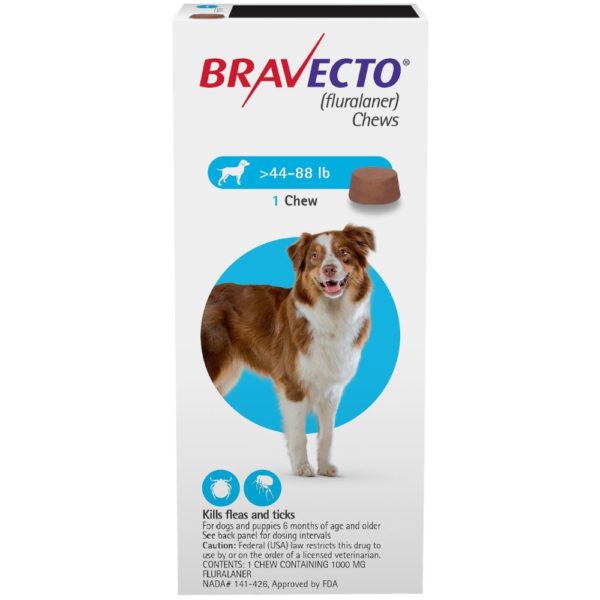 Bravecto Chews for Dogs (44-88 lb)