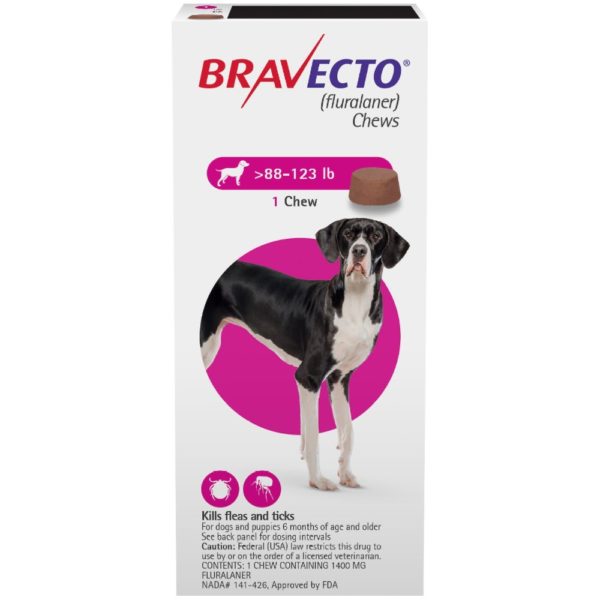 Bravecto Chews for Dogs (88-123 lb)