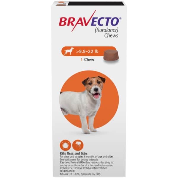 Bravecto Chews for Dogs (9.9-22 lb)