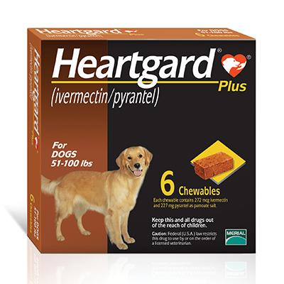 heartgard plus chewables 51-100 lbs green 6ct pack 54.72