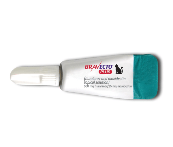 Bravecto Plus Topical Solution for Cats, 13.8-27.5 lbs, 1 treatment (Purple Box) tube