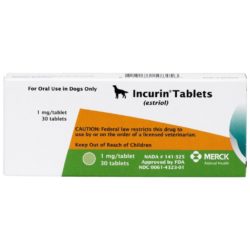 Incurin (Estriol) Tablets for Dogs 1mg 30 Tabs (2)