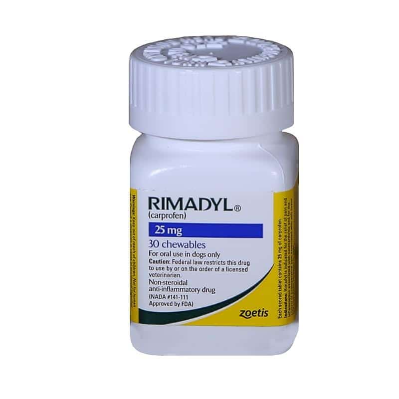 Rimadyl (Carprofen) Chewable Tablets for Dogs 25 mg 30 CT