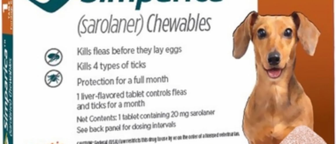Simparica Chewable Tablets for Dogs, 11.1-22 lbs (Orange Box) 1CT