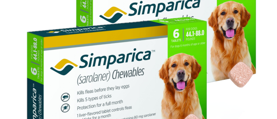 Simparica Chewable Tablets for Dogs, 44.1-88 lbs (Green Box) 12 CT