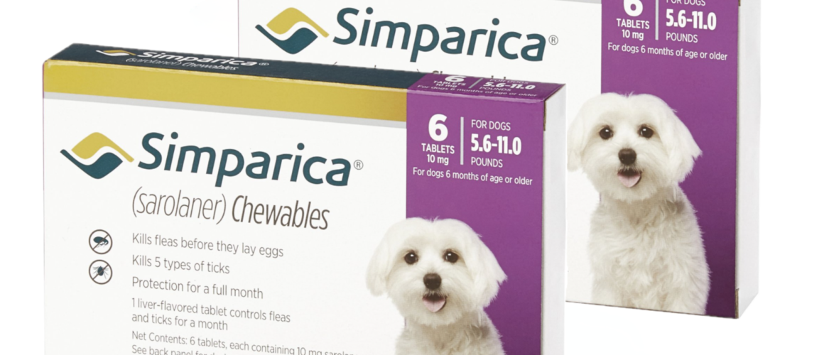 Simparica Chewable Tablets for Dogs, 5.6-11 lbs (Purple Box) 12CT