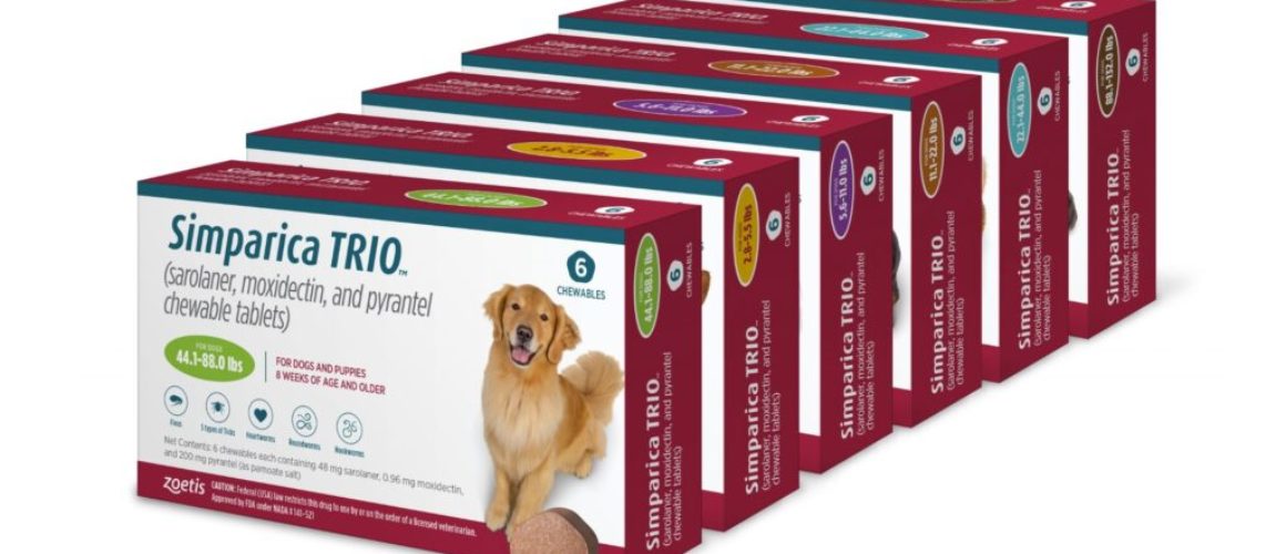 Simparica Trio Chewable Tablets for Dogs, 44.1-88 lb, 6 treatments MAIN 3