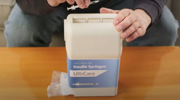UltiCare VetRx U-40 Insulin Syringe with UltiGuard Safe Pack, 29g x 0.5 ALL MAIN demo