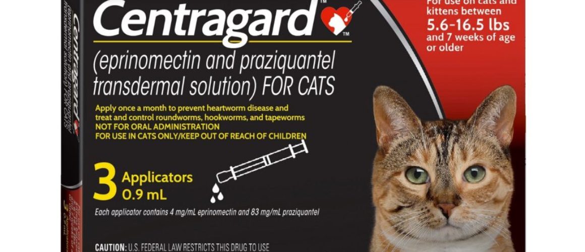 Centragard for Cats 5.6-16.5 lbs, 3 treatment (Red Box) By Centragard