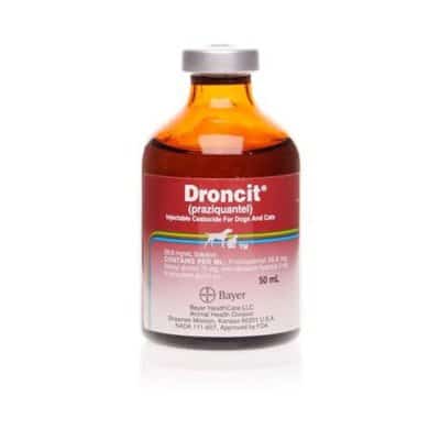 Droncit (Praziquantel) 56.8mg per ml solution for injection