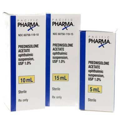 Prednisolone Acetate Ophthalmic Suspension 1% 5ml 10ml 15 ml