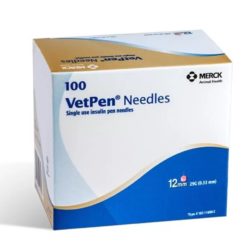 Vetpen 29 Gauge 12 mm Needles for Dogs & Cats, 100 count