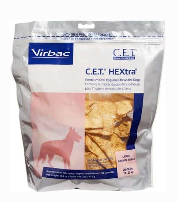 Virbac C.E.T. HEXtra Premium Dental Dog Chews By Virbac large