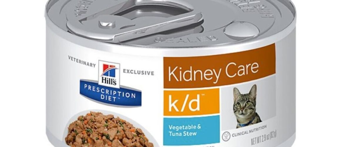 Hill's Prescription Diet k-d Kidney Care Vegetable & Tuna Stew Canned Cat Food, 2.9-oz, case of 24 By Hill's Prescription Diet