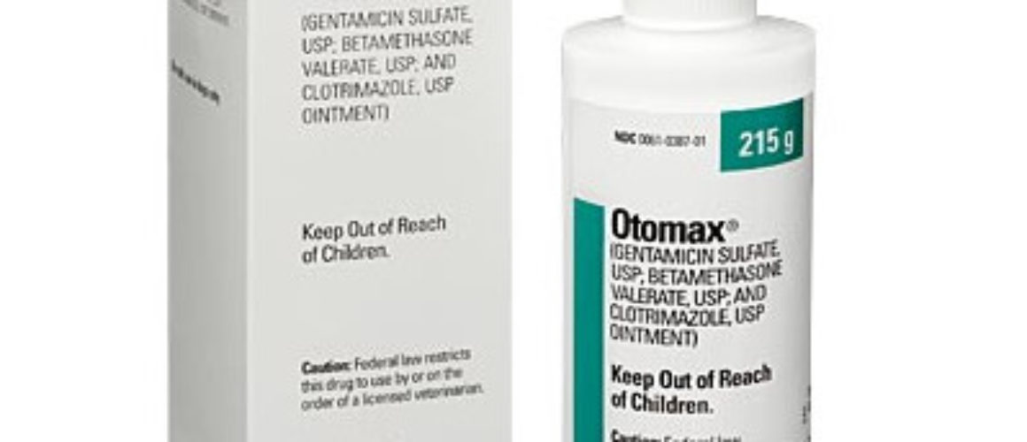 Otomax (Gentamicin, Betamethasone , Clotrimazole) Otic Ointment for Dogs 215gm