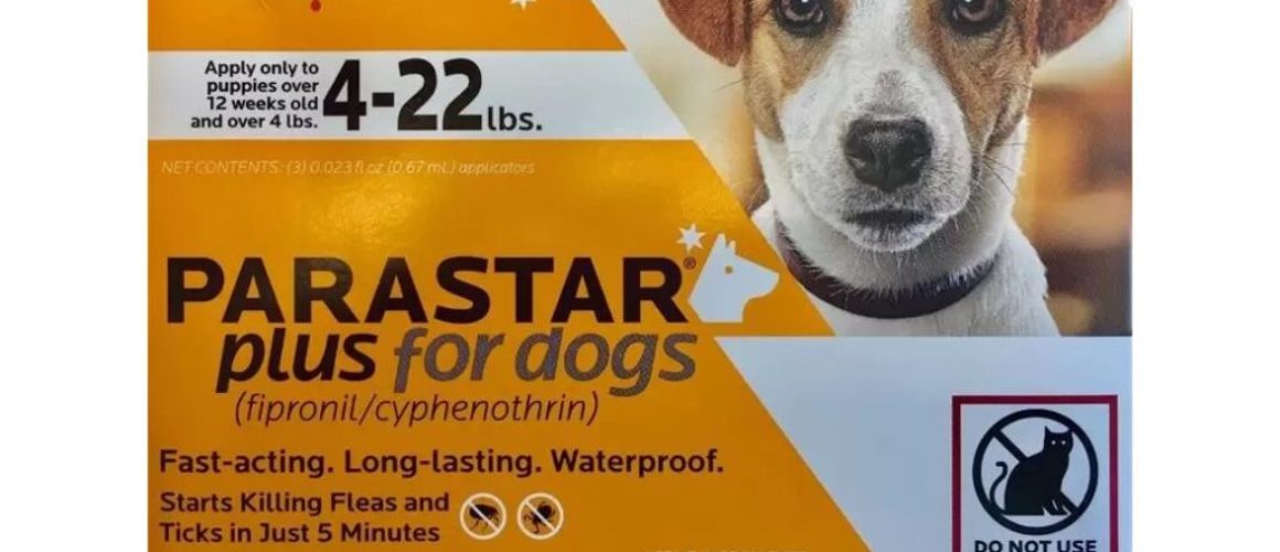 Parastar Plus Flea & Tick Treatment for Dogs 4-22 lbs Orange 3ct