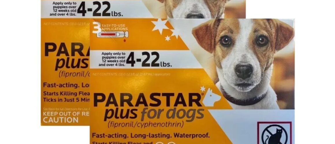 Parastar Plus Flea & Tick Treatment for Dogs 4-22 lbs Orange 6ct