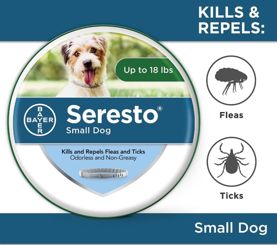 Seresto 8 Month Flea & Tick Prevention Collar for Small Dogs main