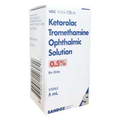 Ketorolac Tromethamine 0.5% Ophthalmic Solution 5ml