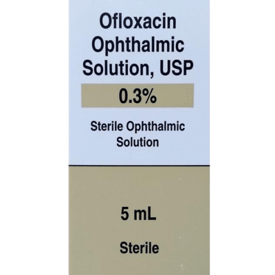 Ofloxacin Ophthalmic Solution 0.3%, akorn 5ml