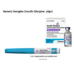 Generic Semglee (Insulin Glargine- yfgn) Injection 100 units per ml 3ml Pen and 10ml vial