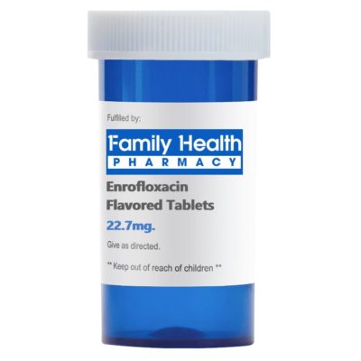 Enrofloxacin (Generic) Flavored Tablets 22.7mg
