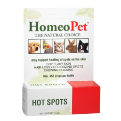 HomeoPet Hot Spots Dog, Cat, Bird & Small Animal Supplement, 450 drops