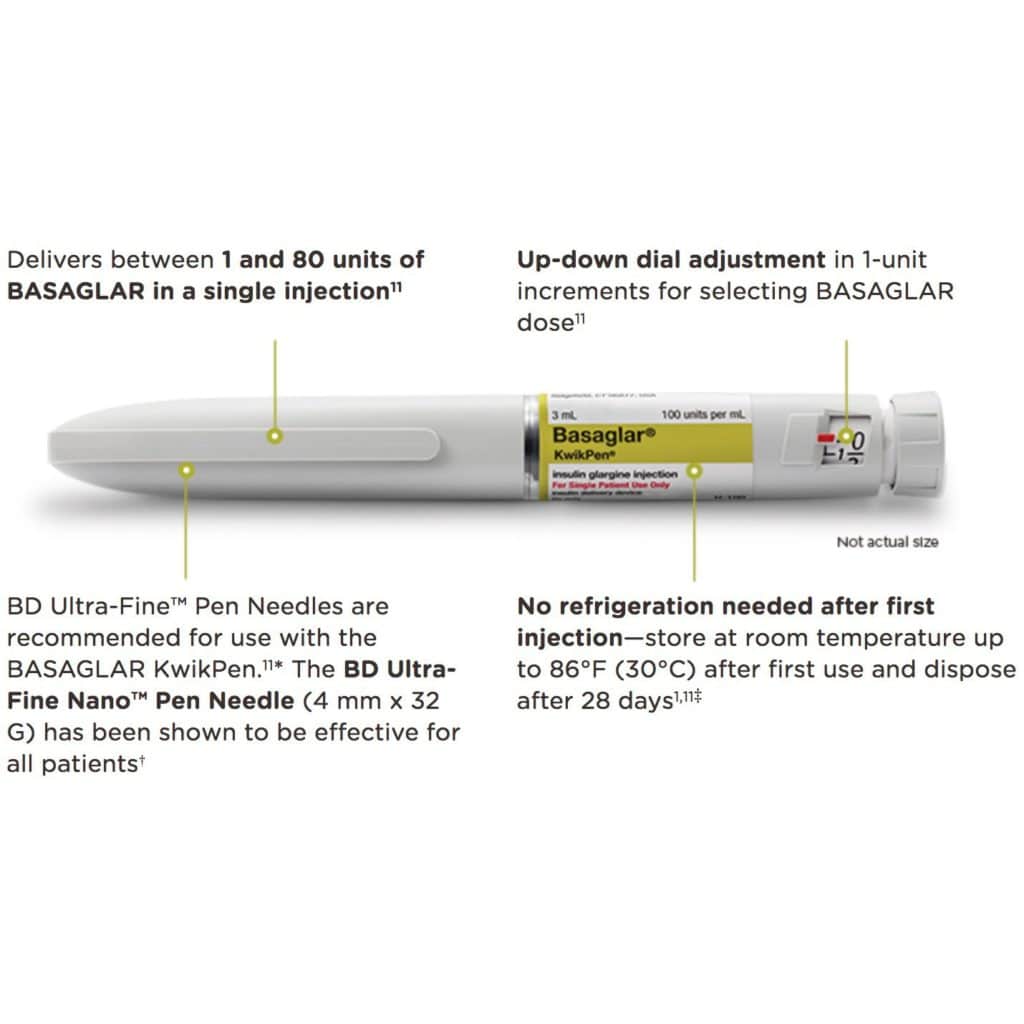 BASAGLAR KwikPen (Insulin Glargine) Injection 100units/ml 3ml Pen 1Family 1Health Pharmacy