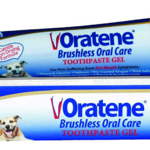 Oratene Brushless Enzymatic Oral Care Therapy Dental Gel for Dogs & Cats, 2.5-oz tube