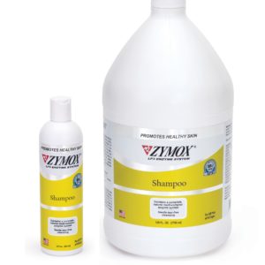 Zymox Veterinary Strength Enzymatic Dog & Cat Shampoo, 1 gallon and 12oz bottle