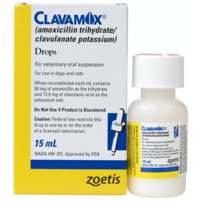 Clavamox Oral Drops 62.5 mg per ml, 15 ml