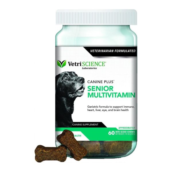 VetriScience Canine Plus Soft Chews Multivitamin for Dogs, 60ct