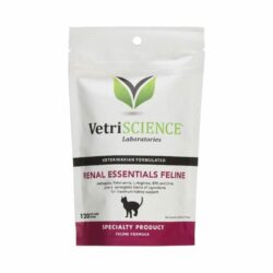 VetriScience Renal Essentials Feline Soft Chews Kidney & Urinary Supplement for Cats, 120ct