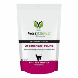 VetriScience UT Strength Feline Chicken Liver Flavored Soft Chews Urinary Supplement for Cats, 60-count 1
