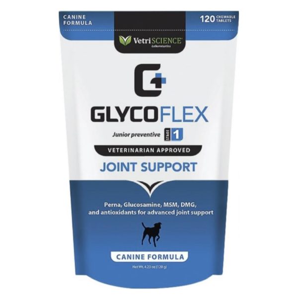 VetriScience GlycoFlex I Chicken Liver Flavored Soft Chews Joint Supplement for Dogs, 120-count