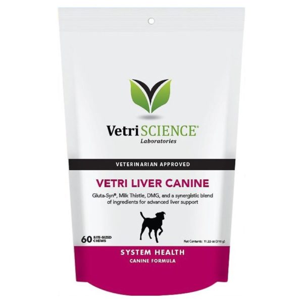 VetriScience Vetri-Liver Canine Liver Flavored Bone Stick Liver Supplement for Dogs, 60-count